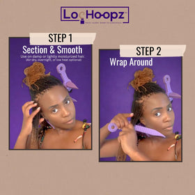 Loc Hoopz NBR foam texture feels gentle on textured or natural hair.