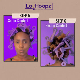 Loc Hoopz sleep-friendly rollers stay comfortable through the night.
