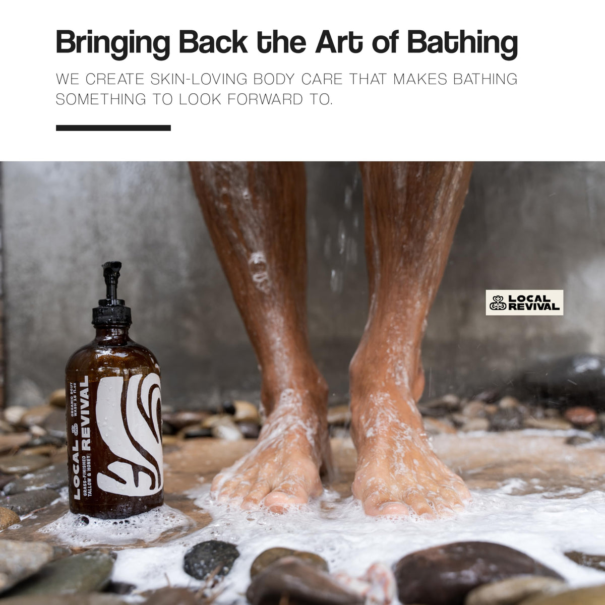Local Revival clean-finish shot communicates a lightweight rinse with no heavy residue.