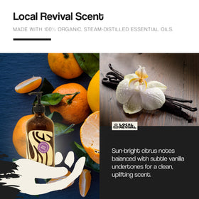 Key ingredients like tallow and honey nourish the skin during showers.