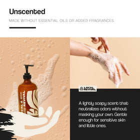 Local Revival USA-made label signals craft formulation from farm to shower.