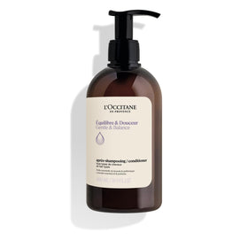 L'Occitane Aromachologie Gentle & Balance conditioner bottle highlighting silicone-free detangling