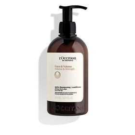 L'Occitane Aromachologie conditioner bottle for added body and strength.
