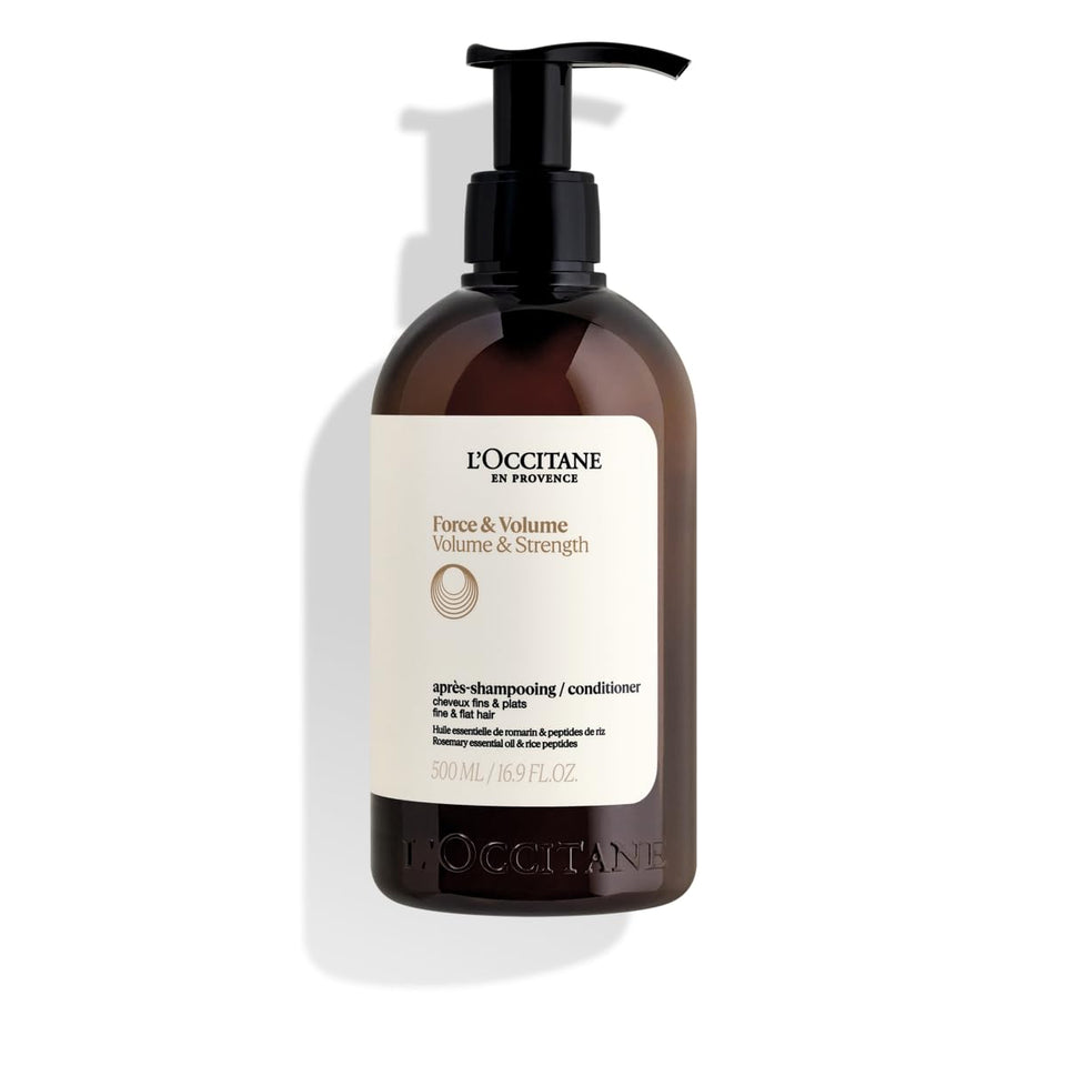 L'Occitane Aromachologie conditioner bottle for added body and strength.