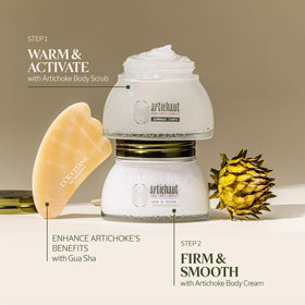 L'Occitane Artichoke Body Routine with Gua Sha integration