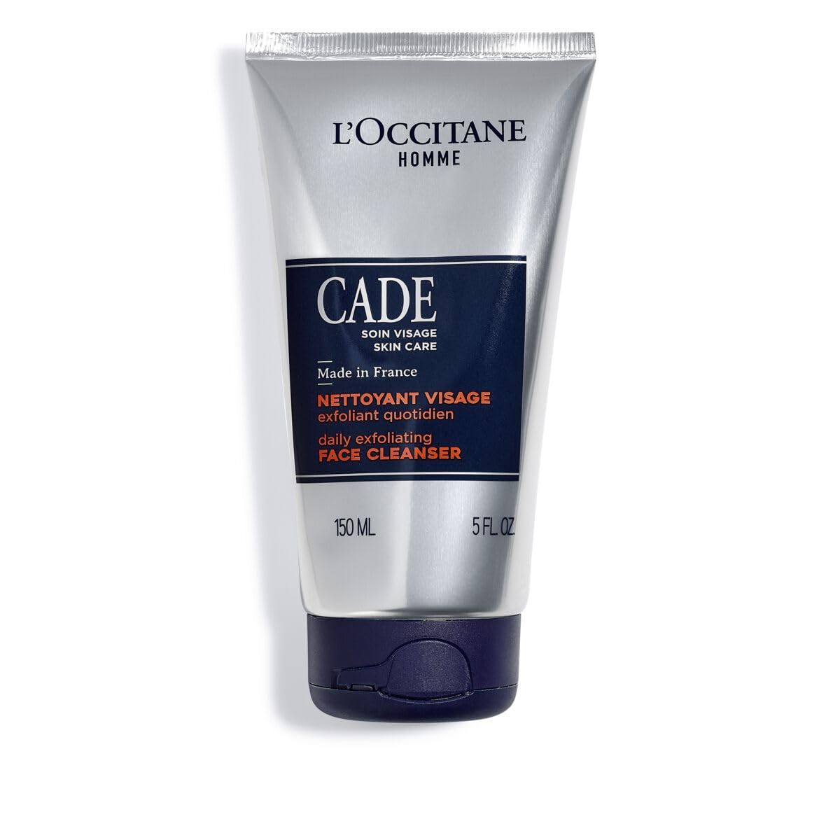 L'Occitane Cade Face Cleanser bottle close-up for gentle cleansing and purifying skin.