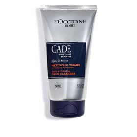 L'Occitane Cade Face Cleanser bottle close-up for gentle cleansing and purifying skin.