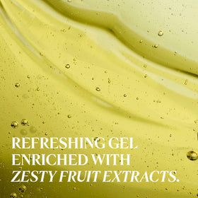 L'OCCITANE Citrus Verbena refill pour close-up highlighting rich lather and citrus notes