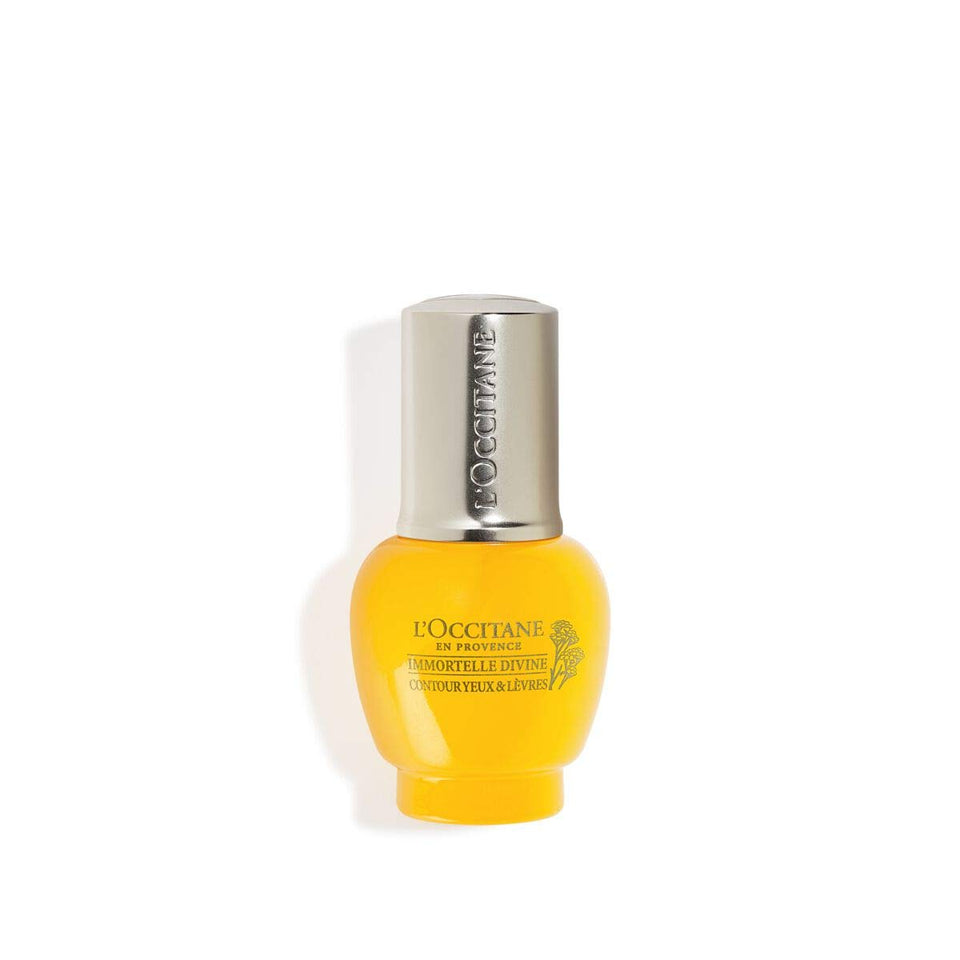 L'Occitane Divine Eye Cream packaging highlights premium design for daily eye care.