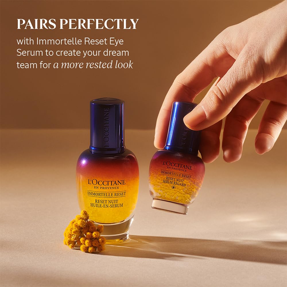 L'Occitane Immortelle Overnight Reset refill-pack offers a sustainable skincare option.