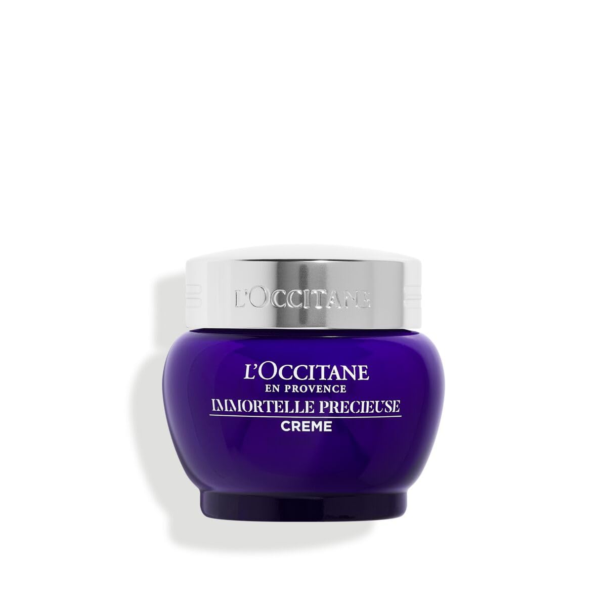 L'Occitane Immortelle Precious Cream jar close-up for silky hydration