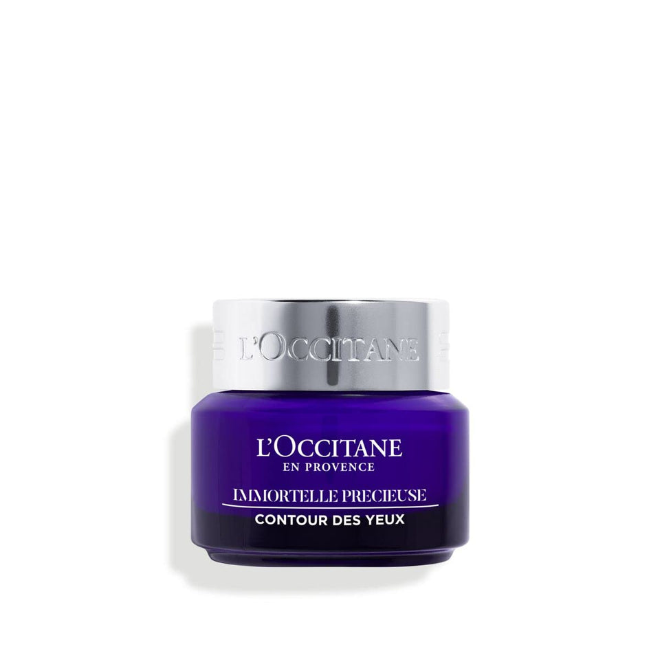 L’Occitane Immortelle Precious Eye Contour balm tube ready for daily use