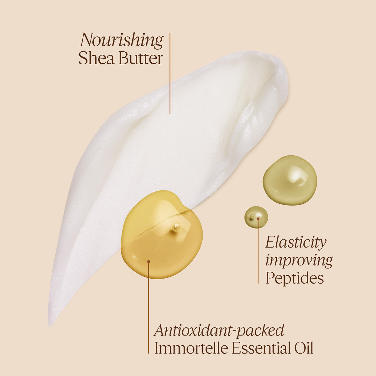 L'Occitane Immortelle balm on arm during application, signaling nourishment