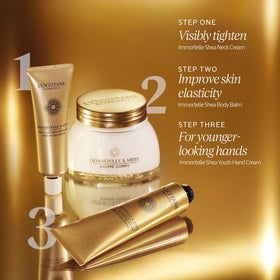 L'Occitane Immortelle Shea Balm on shelf for daily body ritual