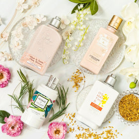 Packaging image communicates premium care and moisturization benefits