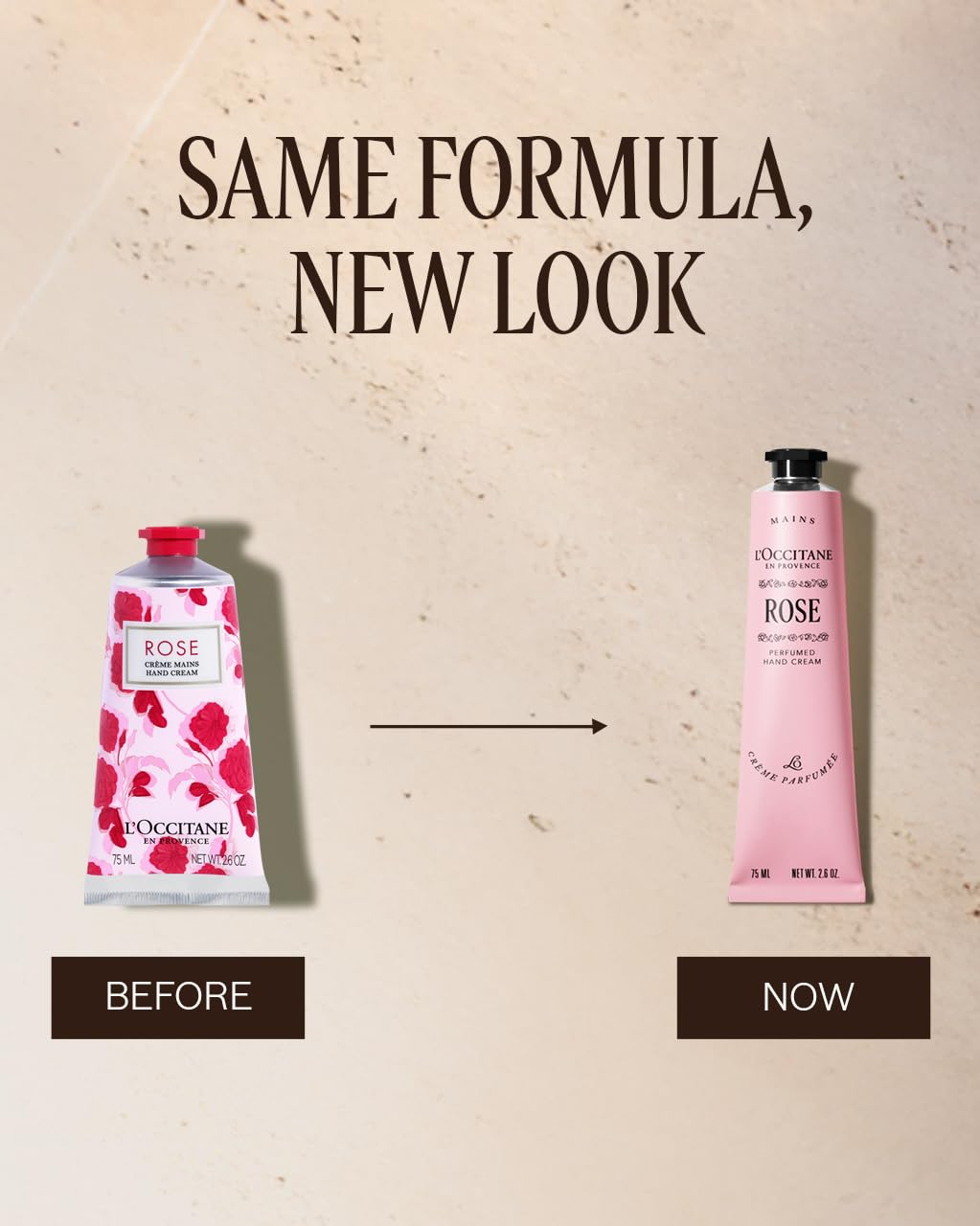 L'Occitane Rose Hand Cream close-up texture for smooth skin.