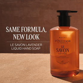 Creamy lather forms as you wash with lavender scent from L'Occitane