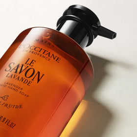 Home spa moment with L'Occitane lavender aroma during wash