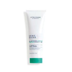 L'Occitane Source Réotier Purifying Cleansing Gel bottle purifies skin while hydrating.