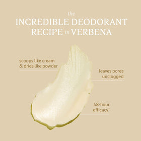 L'Occitane Verbena deodorant balm close-up emphasizes creamy texture for skin comfort.