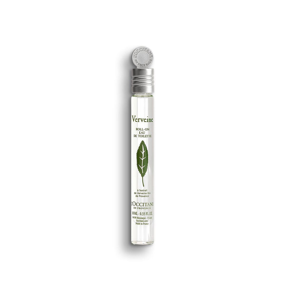 L'Occitane Verbena Roll-On compact bottle for travel-size fragrance touch-ups.
