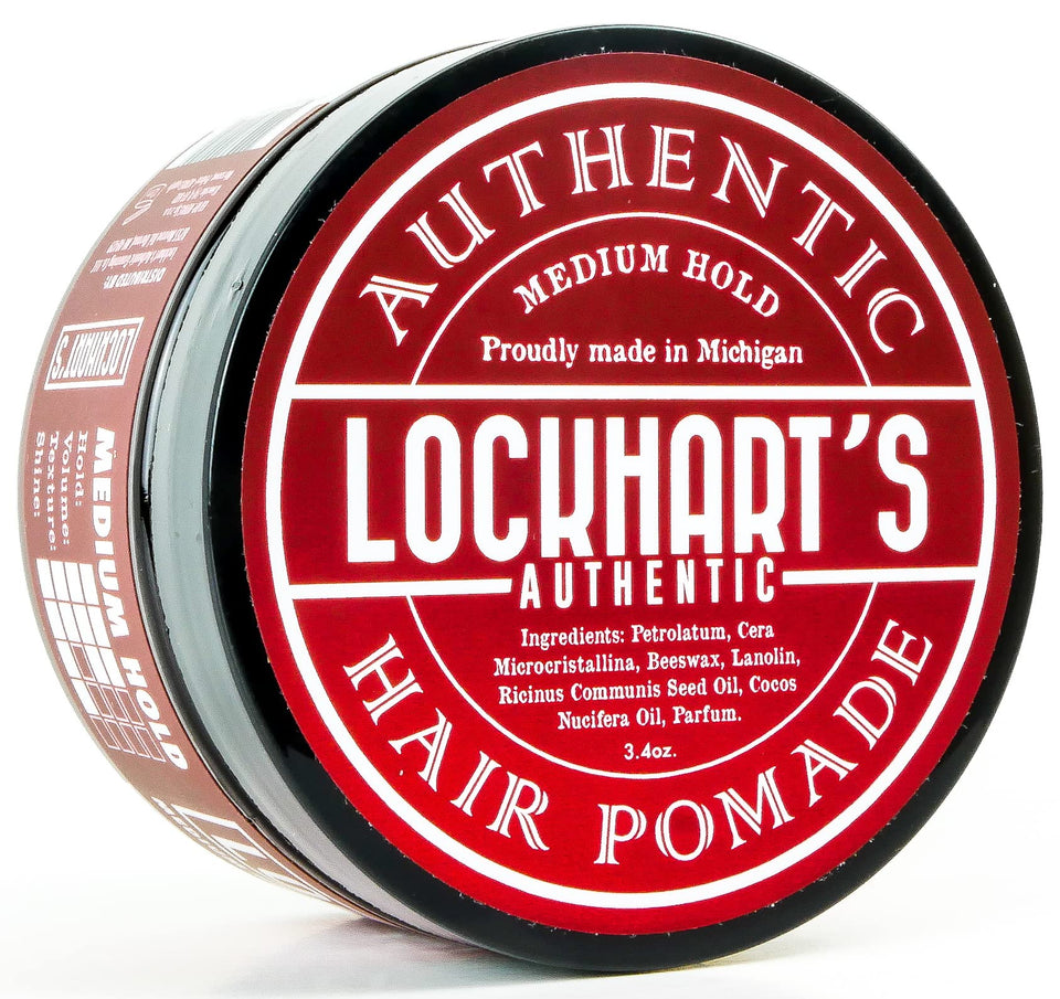 Lockhart's Goon Grease bottle-front showcases medium hold for steady style all day.