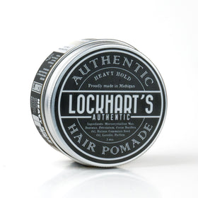 Smooth application glide with Lockhart's Heavy Hold pomade