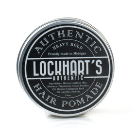 Lockhart's Heavy Hold packaging hero shot for premium grooming