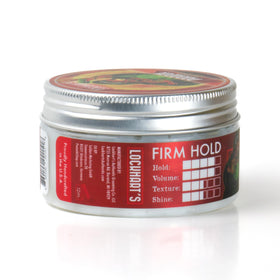 Lockhart's Paradox pomade in use during styling, showing strong hold and shine.