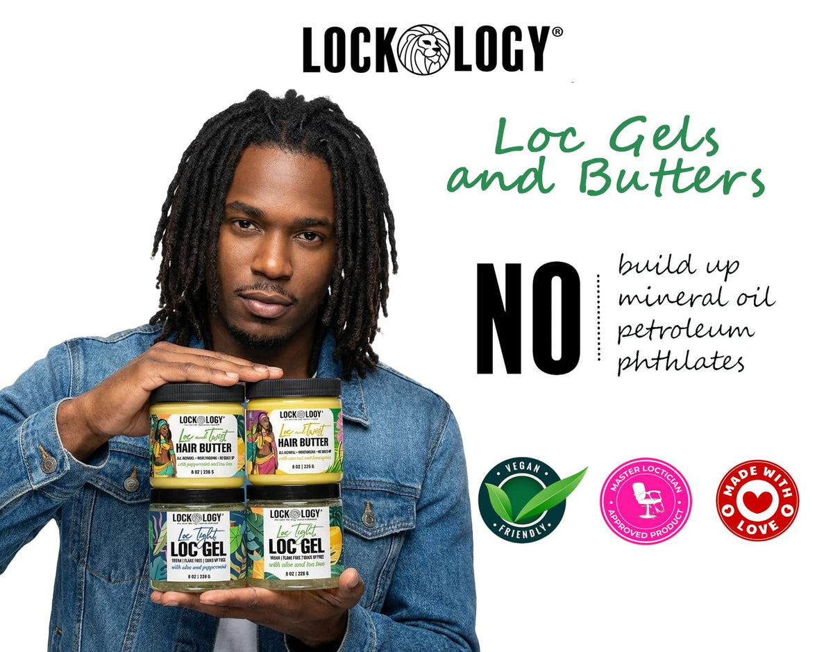 Lockology Loc Butter application demonstrates smooth glide for retwist prep