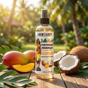 Lockology Coconut Mango Dreadlocks Moisturizer used for smooth twists