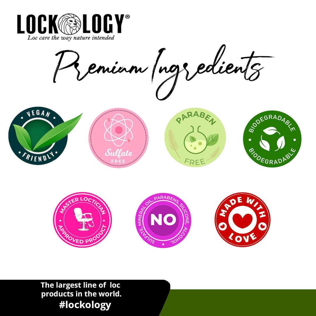 Lockology Coconut Mango Loc Spray used for Rod-Curls styling