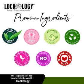 Lockology Coconut Mango Loc Spray used for Rod-Curls styling