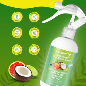 Locsanity black Hawaiian sea salt crystals demonstrate tightening and texture for locs.