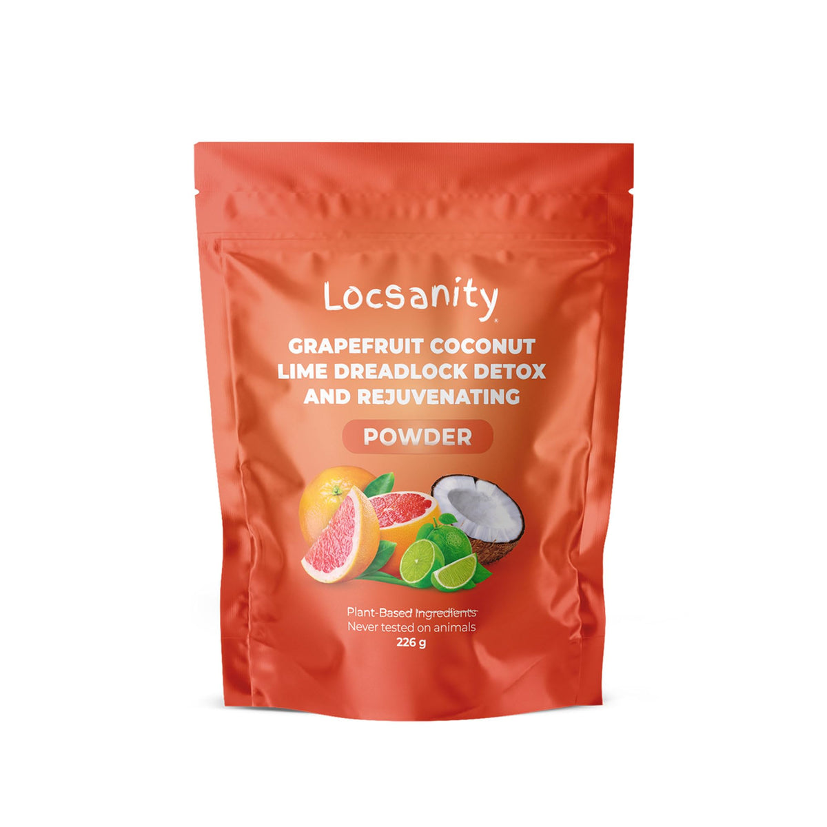 Locsanity dreadlock detox powder bottle for deep cleansing