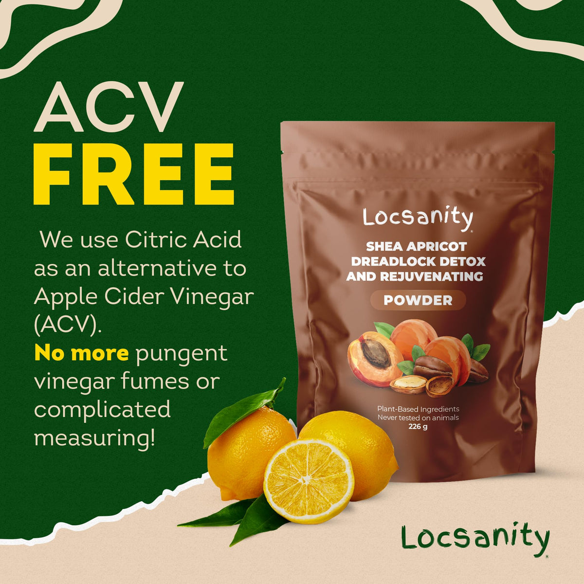 Locsanity Dreadlock Detox powder mixing bowl, easy-to-mix spa-like cleanse.