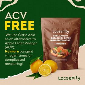 Locsanity Dreadlock Detox powder mixing bowl, easy-to-mix spa-like cleanse.