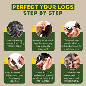 Locsanity tool in hand demonstrating comfortable grip for long sessions
