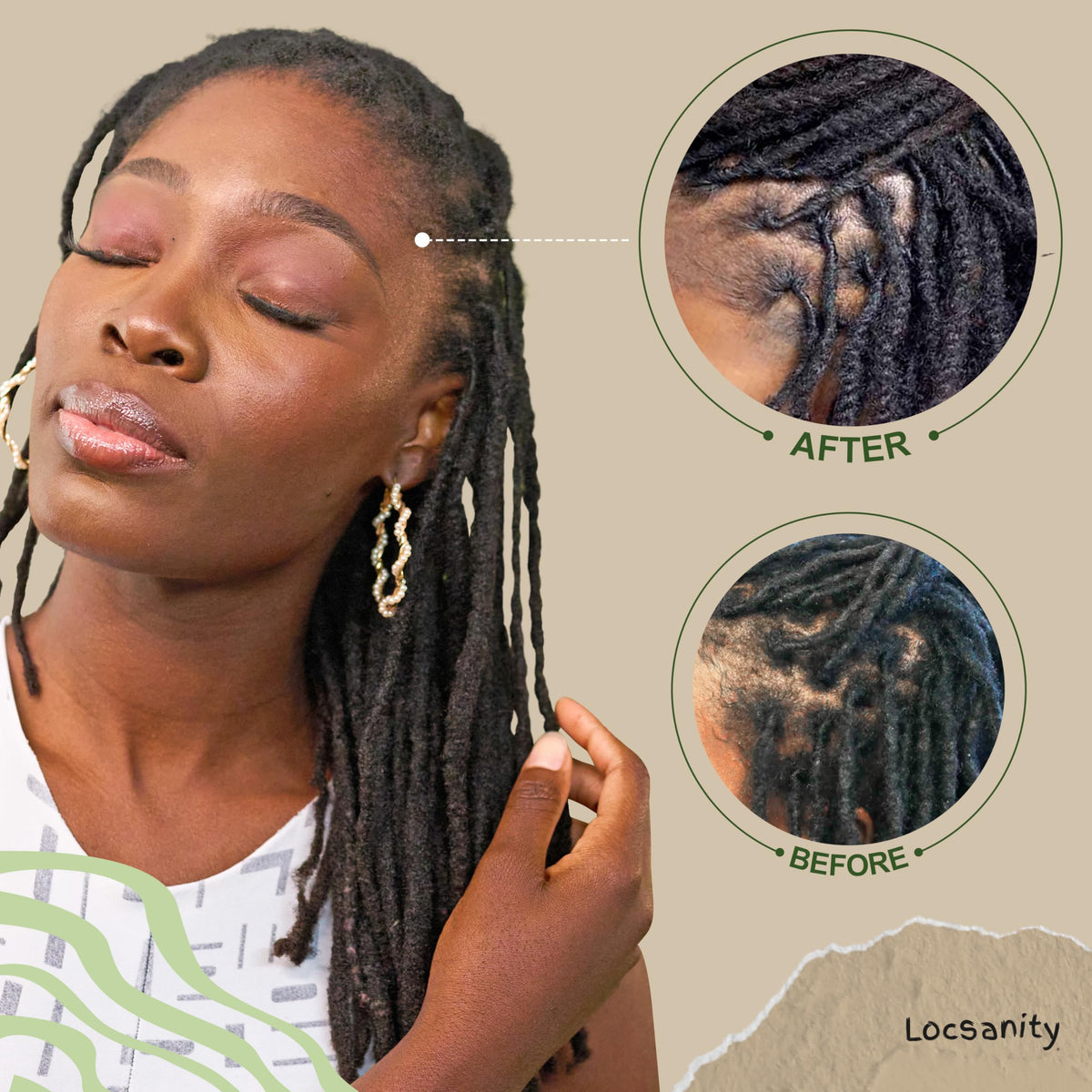 Locsanity tool used to start or repair dreadlocks during maintenance