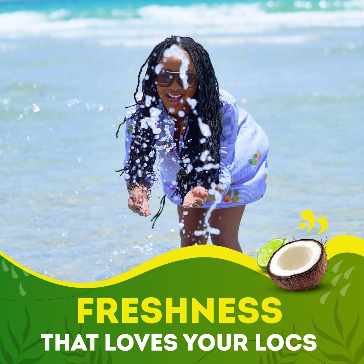 Locsanity Grapefruit Coconut Lime brand-story, black-owned loc care brand.