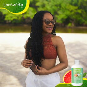 Locsanity Grapefruit Coconut Lime mature-locs care image, designed for soft, nourished locs.