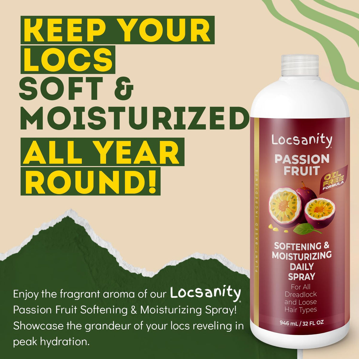 Locsanity Loc Spray on braids keeps protective styles hydrated.