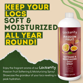 Locsanity Loc Spray on braids keeps protective styles hydrated.