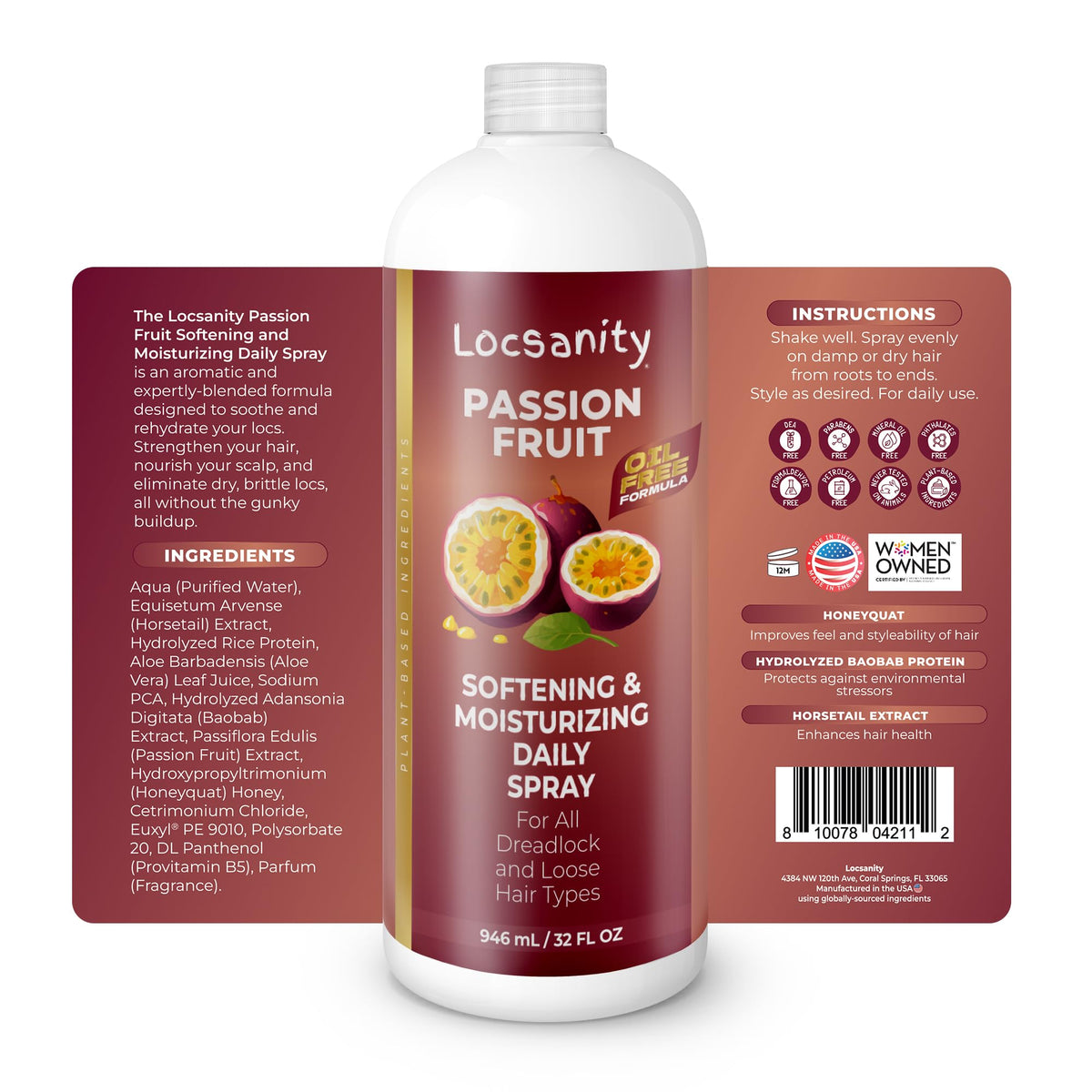 Locsanity Lightweight formula absorbs quickly without heaviness, reducing buildup.