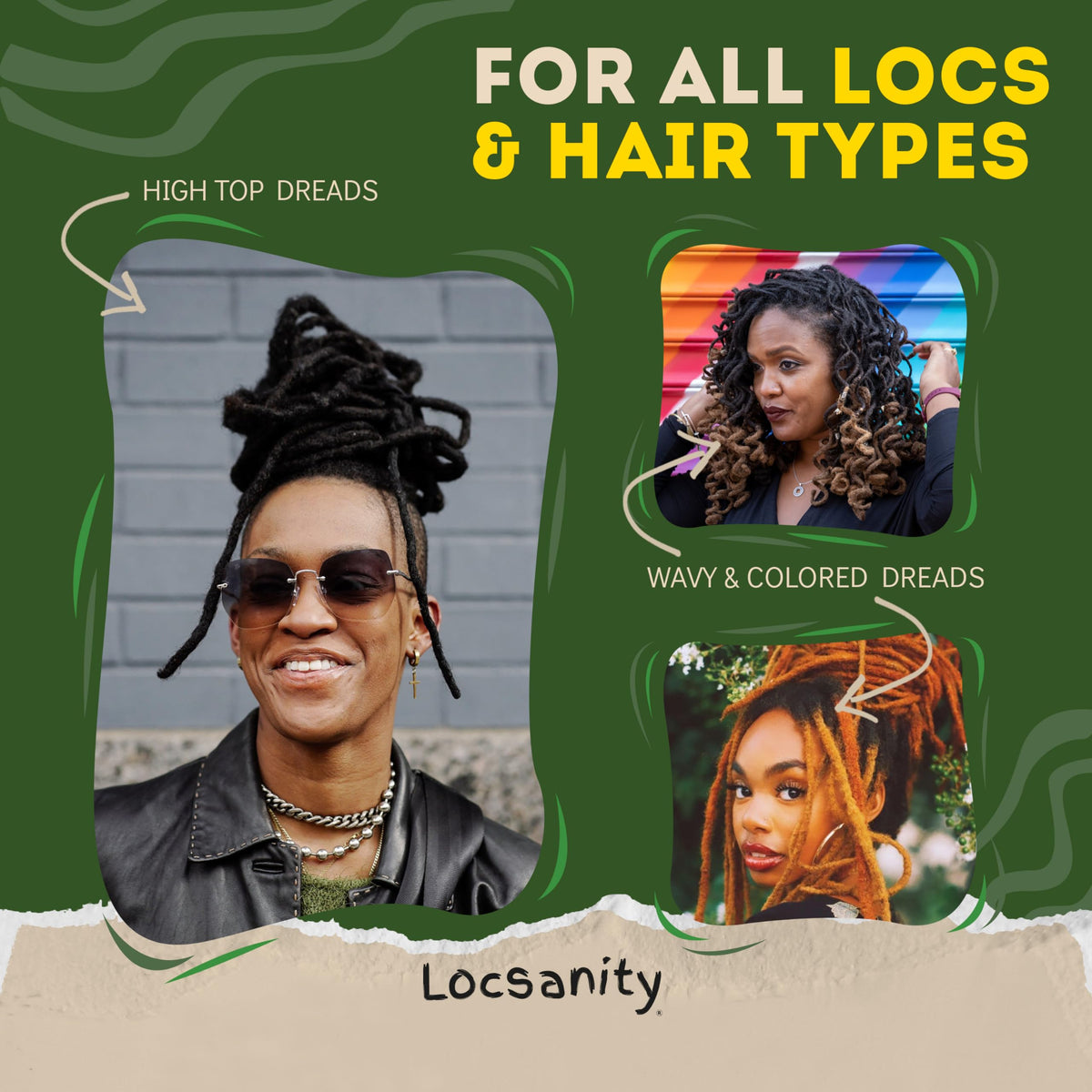 Locsanity Passion Fruit Gel after styling delivers lasting shine and defined locs.