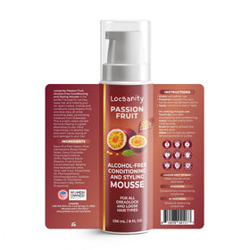 Locsanity Passion Fruit Mousse demonstrates creamy texture for retwisting and styling.