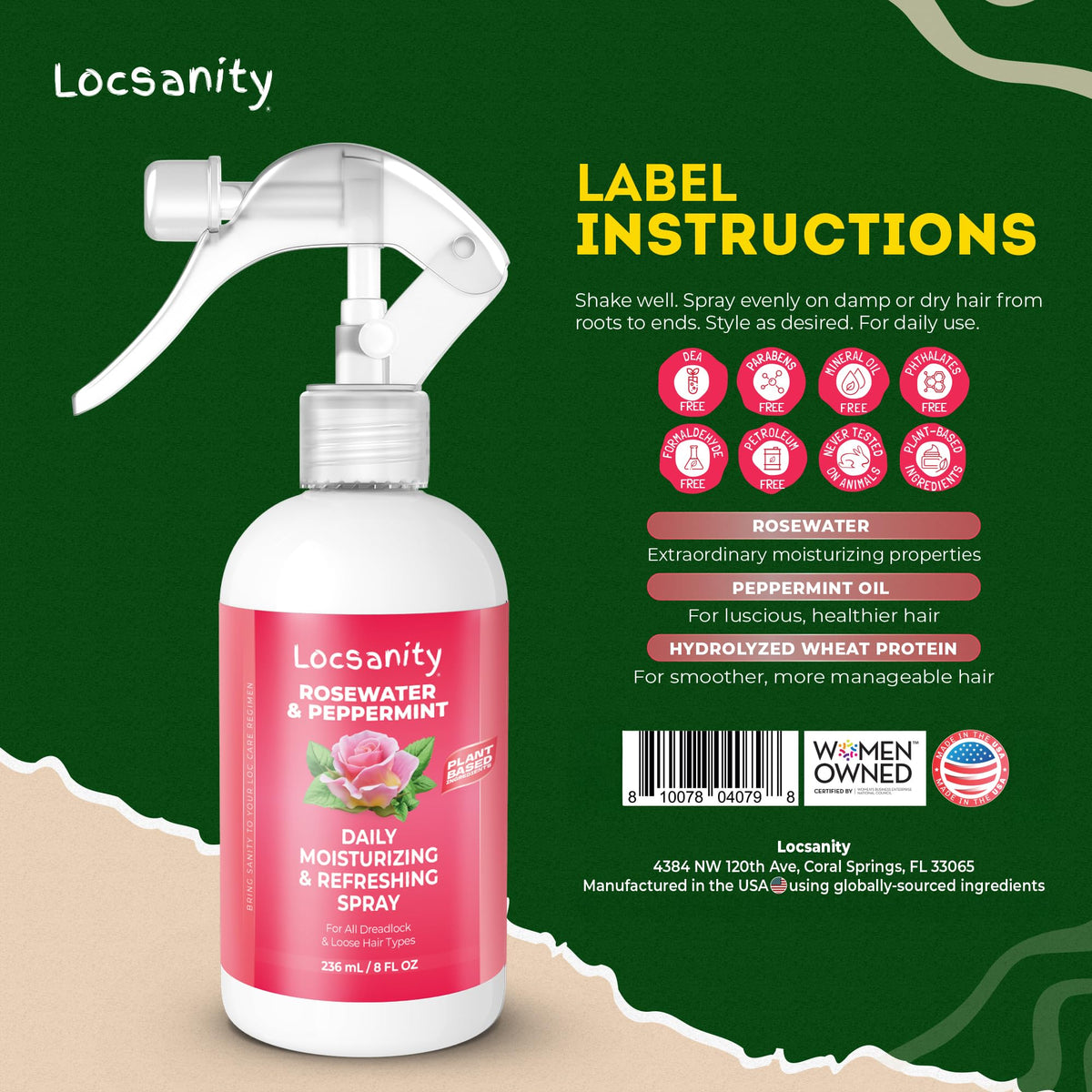 Close-up of ingredient label and plant-based promise