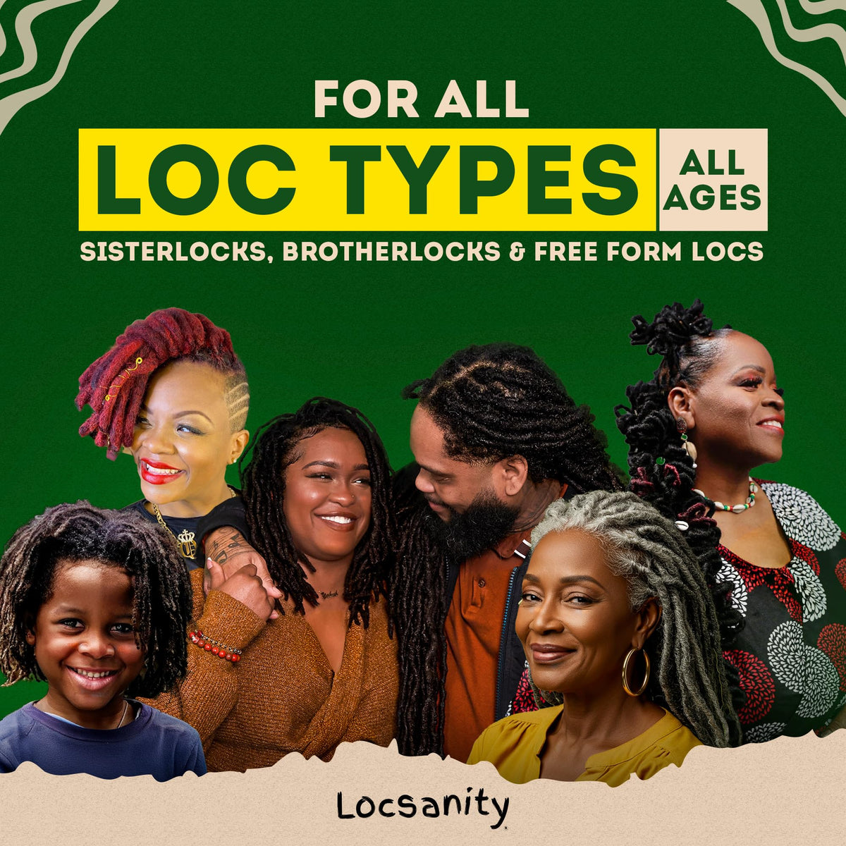 Locsanity Rosewater Peppermint loc spray on hair adding a subtle shine