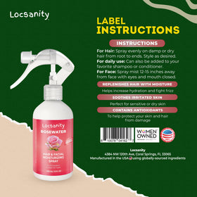 Locsanity Rosewater skin glow shot shows dewy look