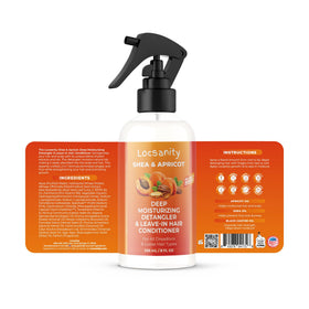 Locsanity Shea & Apricot Butter texture close-up ready to soften hair.